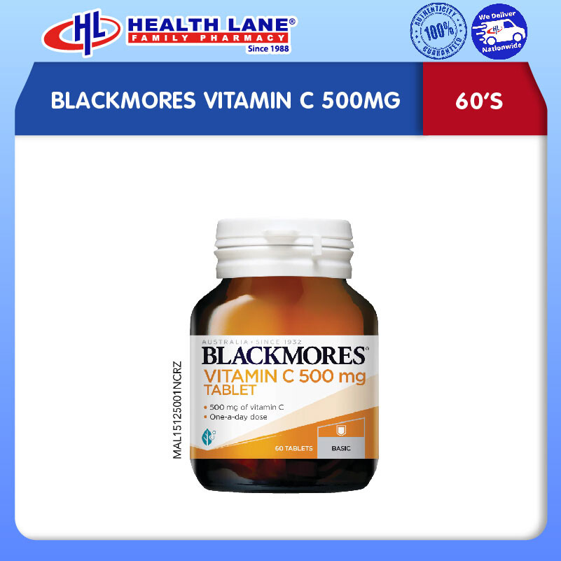 BLACKMORES VITAMIN C 500MG 60'S 
